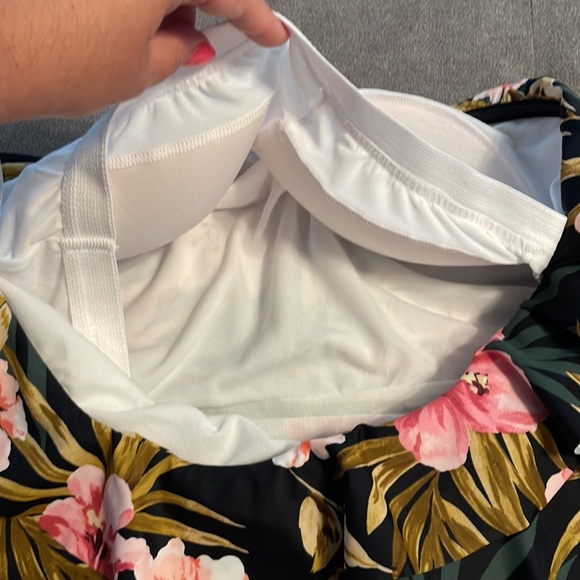 Kona Sol Black Floral One Piece Swimsuit - Picture 8 of 8